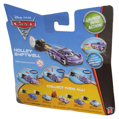 Disney Cars 2 Movie Action Agents (2010) Holley Shiftwell Toy Car w/ Spy Gear Car Launcher