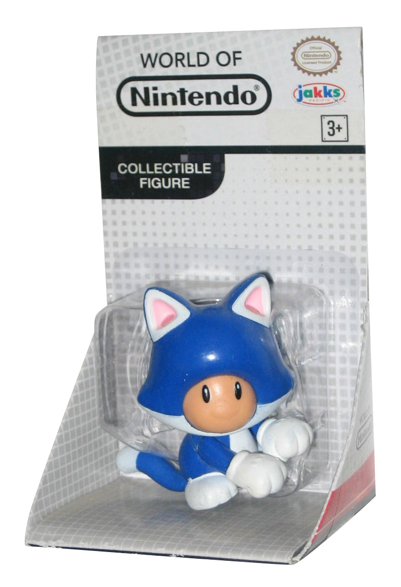 World of Nintendo Super Mario Bros. Blue Cat Toad (2016) Jakks Pacific Figure