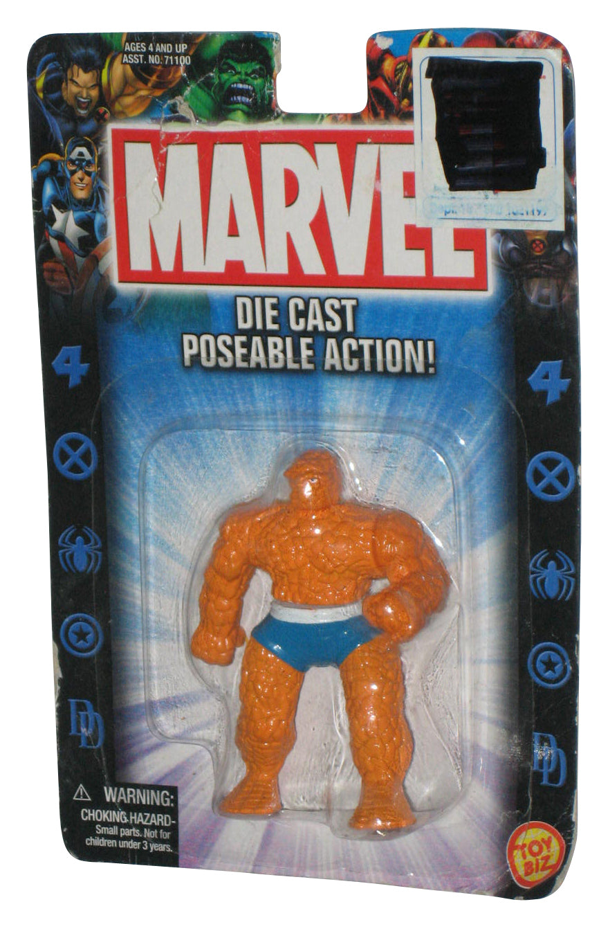 Marvel Fantastic Four Thing (2002) Die-Cast Poseable Toy Biz Mini 2.5 Inch Figure