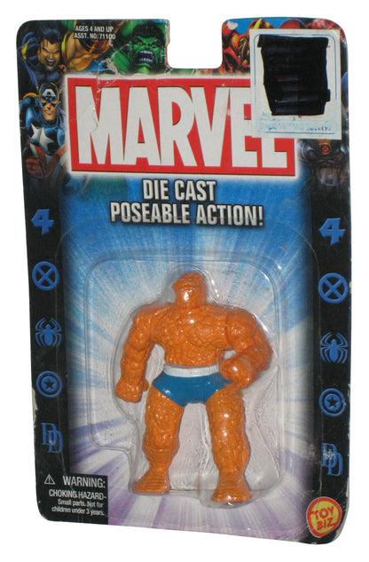 Marvel Fantastic Four Thing (2002) Die-Cast Poseable Toy Biz Mini 2.5 Inch Figure