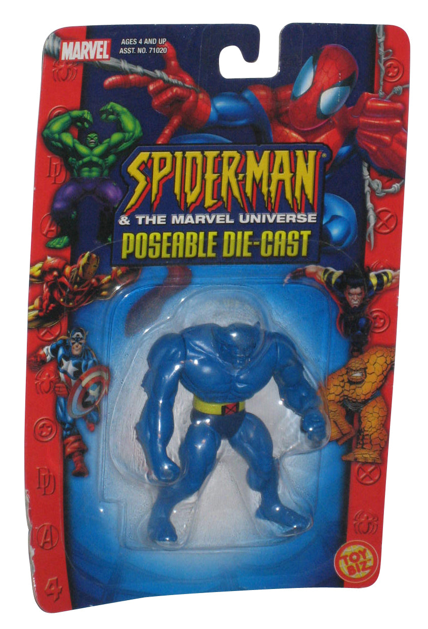 Marvel Spider-Man X-Men Beast Die-Cast Poseable (2003) Toy Biz Mini Figure