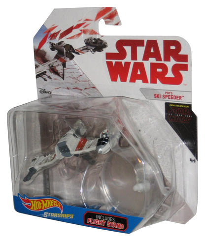 Star Wars Hot Wheels The Last Jedi Poe's Ski Speeder (2017) Starships Vehicle Toy - (Dented Plastic)