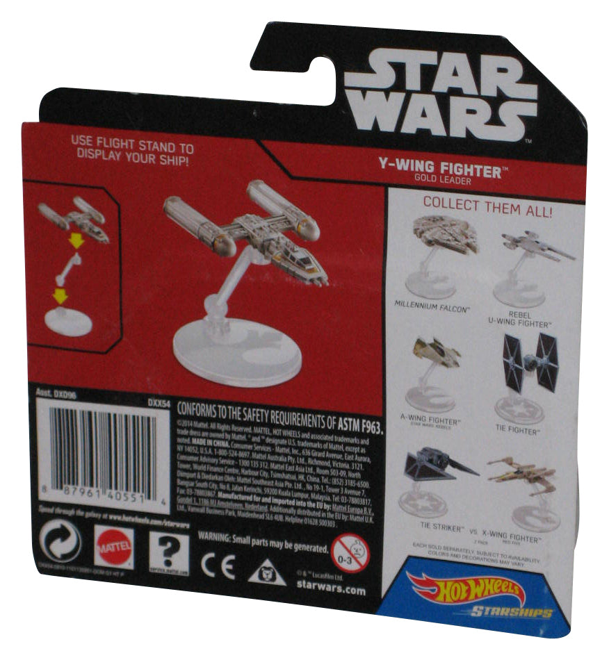 Star Wars Hot Wheels Rogue One (2014) Y-Wing Gold Leader Starships Vehicle Toy