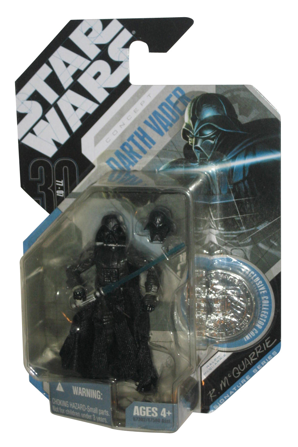 Star Wars Concept Darth Vader 30th Anniversary Figure w/ Silver Coin