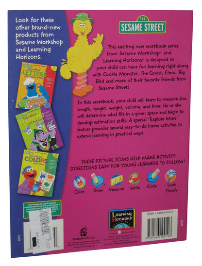 Sesame Street 1 2 3 Learn About Measuring w/ Big Bird Educational Book