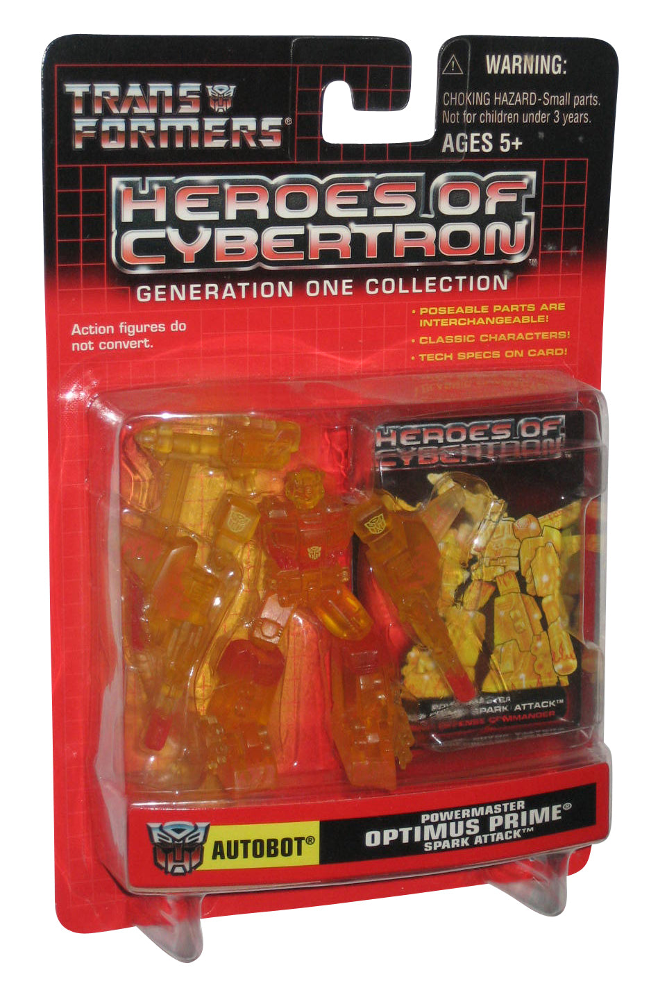 Transformers Heroes of Cybertron G1 Powermaster Optimus Prime Spark Attack Figure