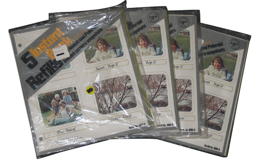 Norwood 5 Instant Book Kodak & Polaroid Vintage Snapshot Refills Pack 800-5 - (Lot of 4)