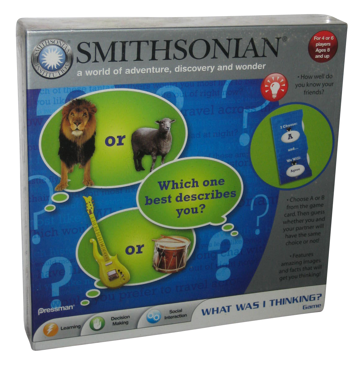 Smithsonian What Was I Thinking Pressman Board Game