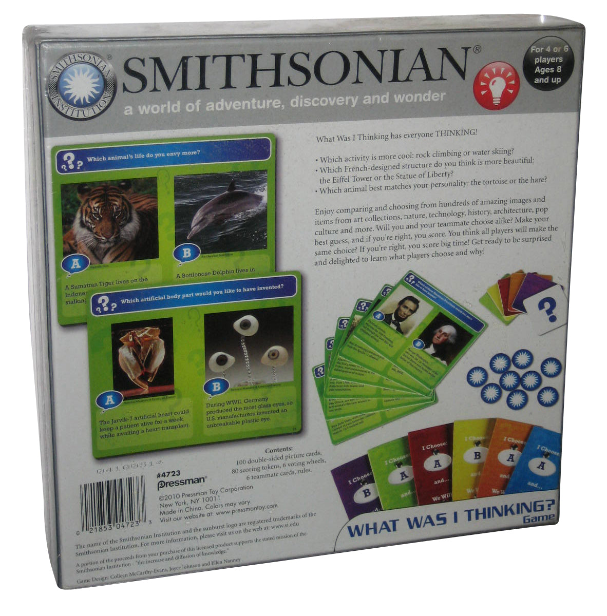 Smithsonian What Was I Thinking Pressman Board Game