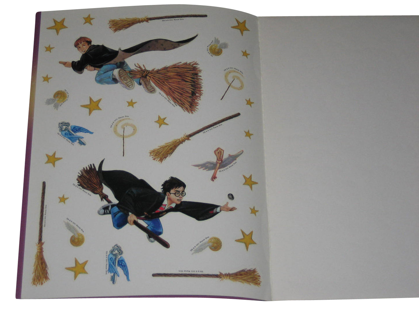 Harry Potter Flying At Hogwarts Sticker Book - (4 Reusable Sheets of Stickers)