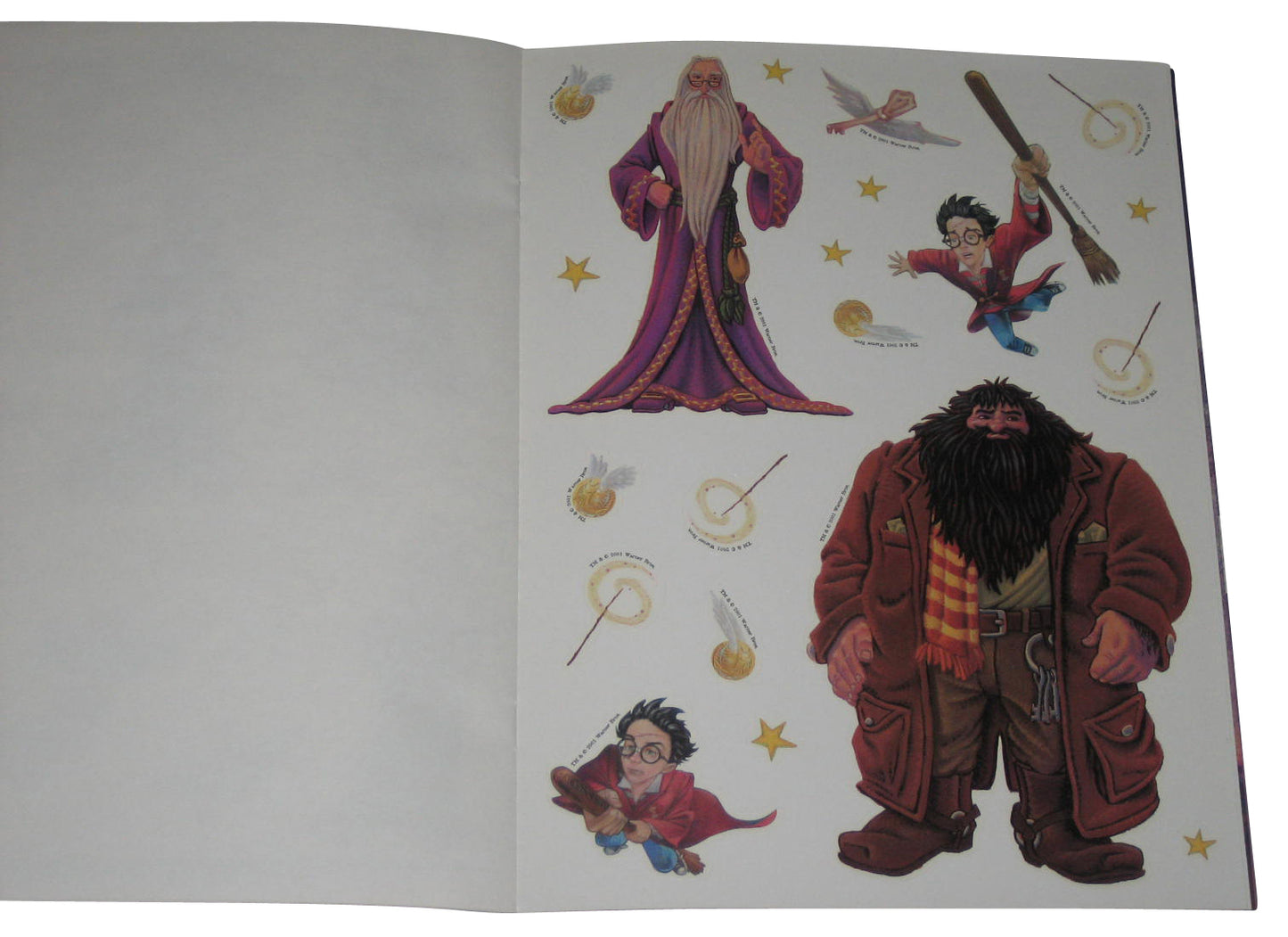 Harry Potter Flying At Hogwarts Sticker Book - (4 Reusable Sheets of Stickers)