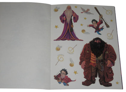 Harry Potter Flying At Hogwarts Sticker Book - (4 Reusable Sheets of Stickers)