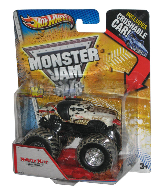 Hot Wheels Monster Jam Monster Mutt Dalmatian (2012) Toy Truck w/ Crushable Car