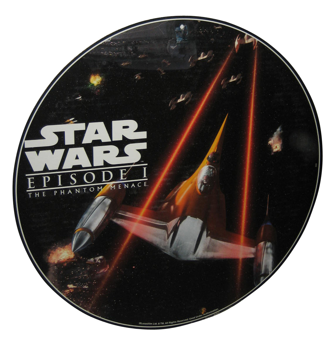 Star Wars Episode I Obi-Wan Kenobi Pepsi Promo Picture Cardboard - (Defeat The Dark Side And Win Game)