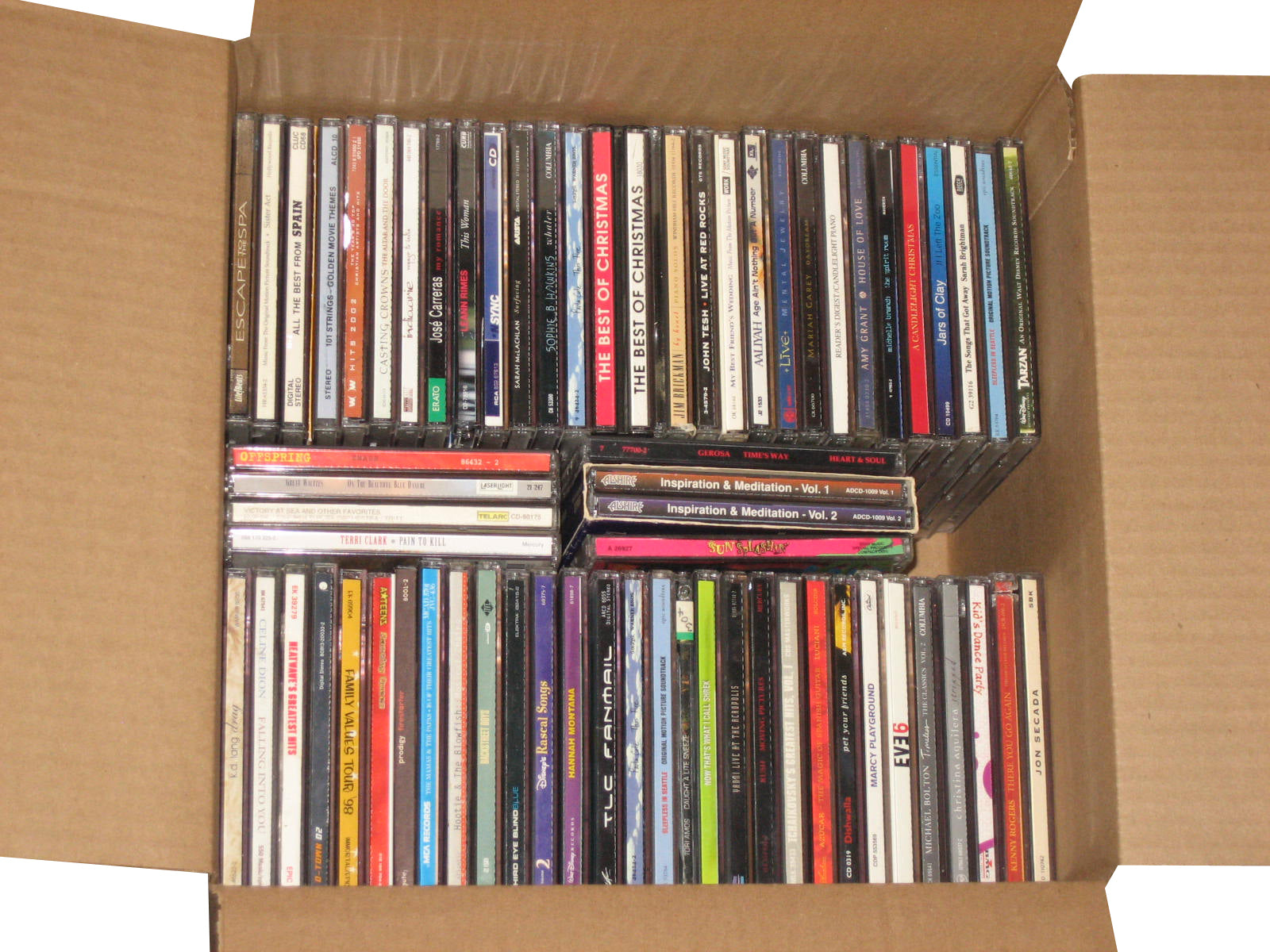 Mixed Lot of 92 Music CD's - (Country / Jazz / Hip Hop / Rock / Kids, etc.) - (A)