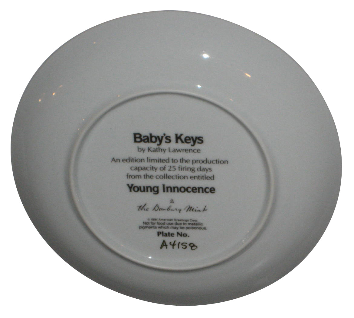 Baby's Keys by Kathy Lawrence Young Innocence (1991) Bradford Plate