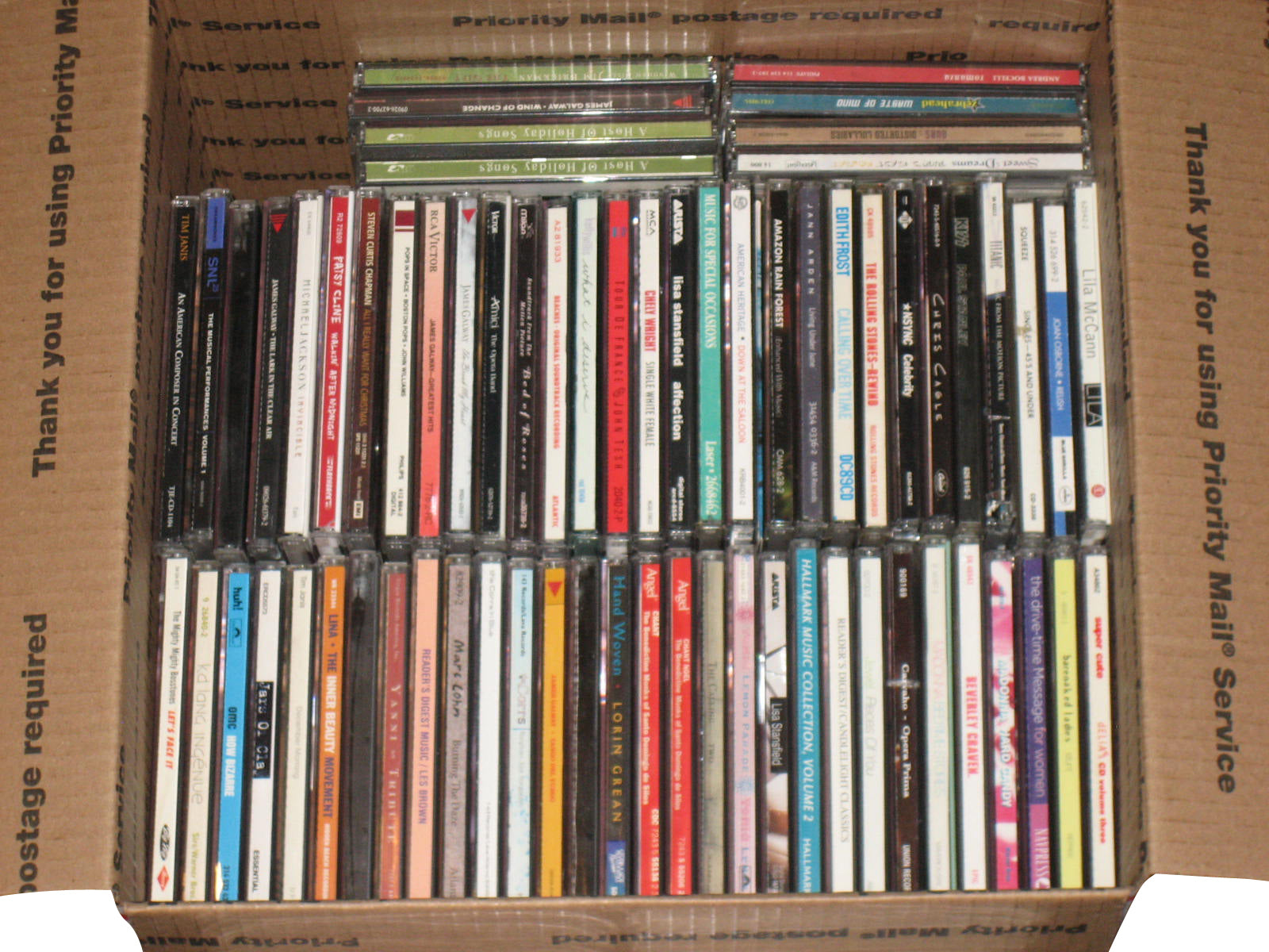 Mixed Lot of 91 Music CD's - (Country / Jazz / Hip Hop / Rock / Kids, etc.) - (B)