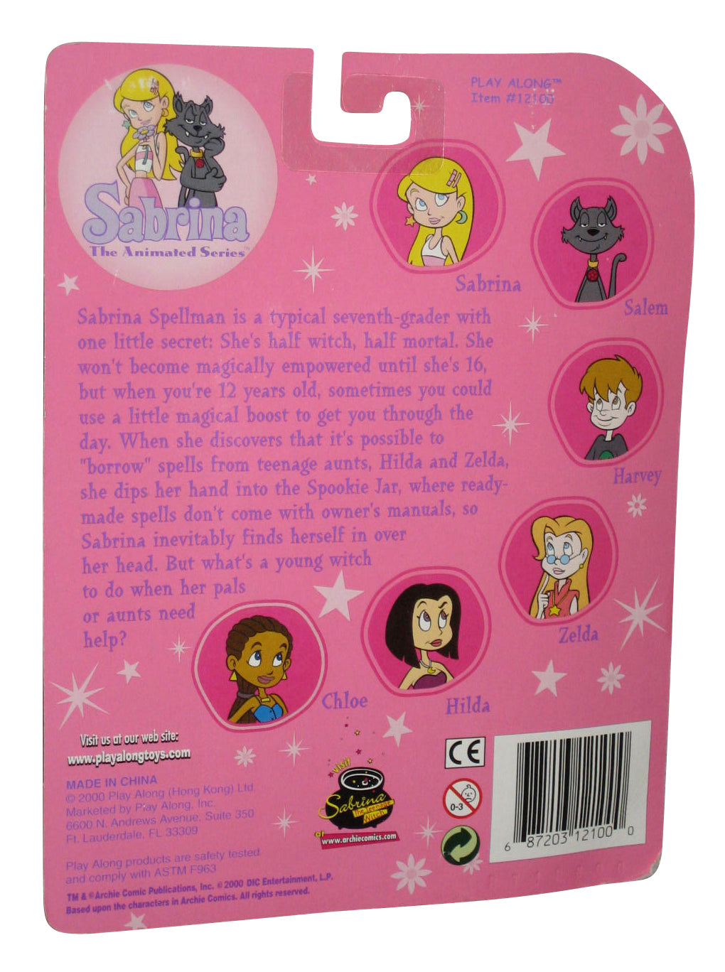 Sabrina The Teenage Witch Animated Relaxing (2000) Play Along Toys Figure