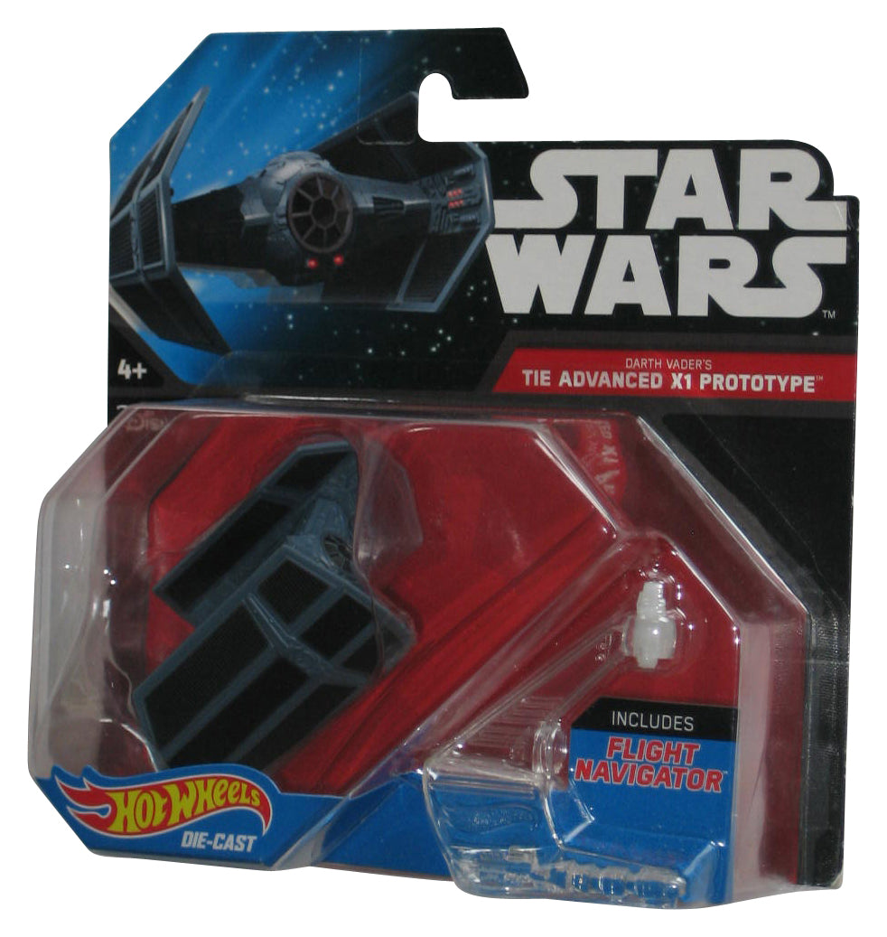 Star Wars Hot Wheels Darth Vader's Tie Advanced X1 Prototype Starships Toy - (Card Minor Wear)