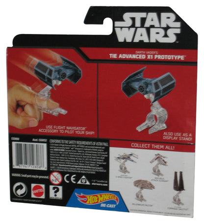 Star Wars Hot Wheels Darth Vader's Tie Advanced X1 Prototype Starships Toy - (Card Minor Wear)