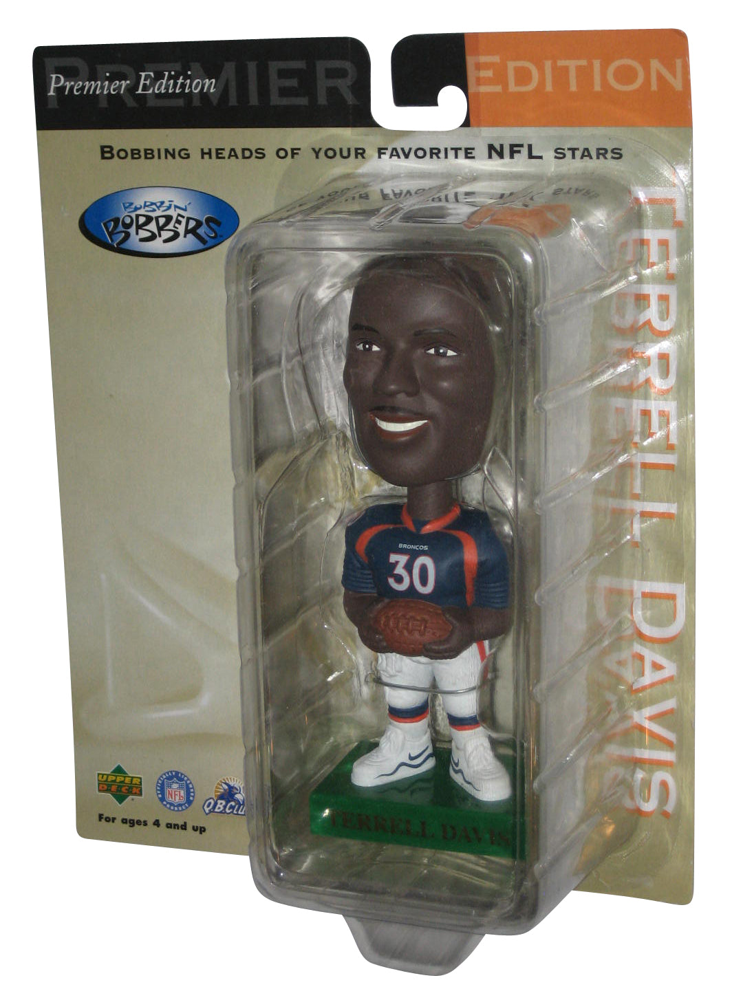 NFL Football Terrell Davis (1999) Premier Upper Deck Bobbin Bobbers Figure