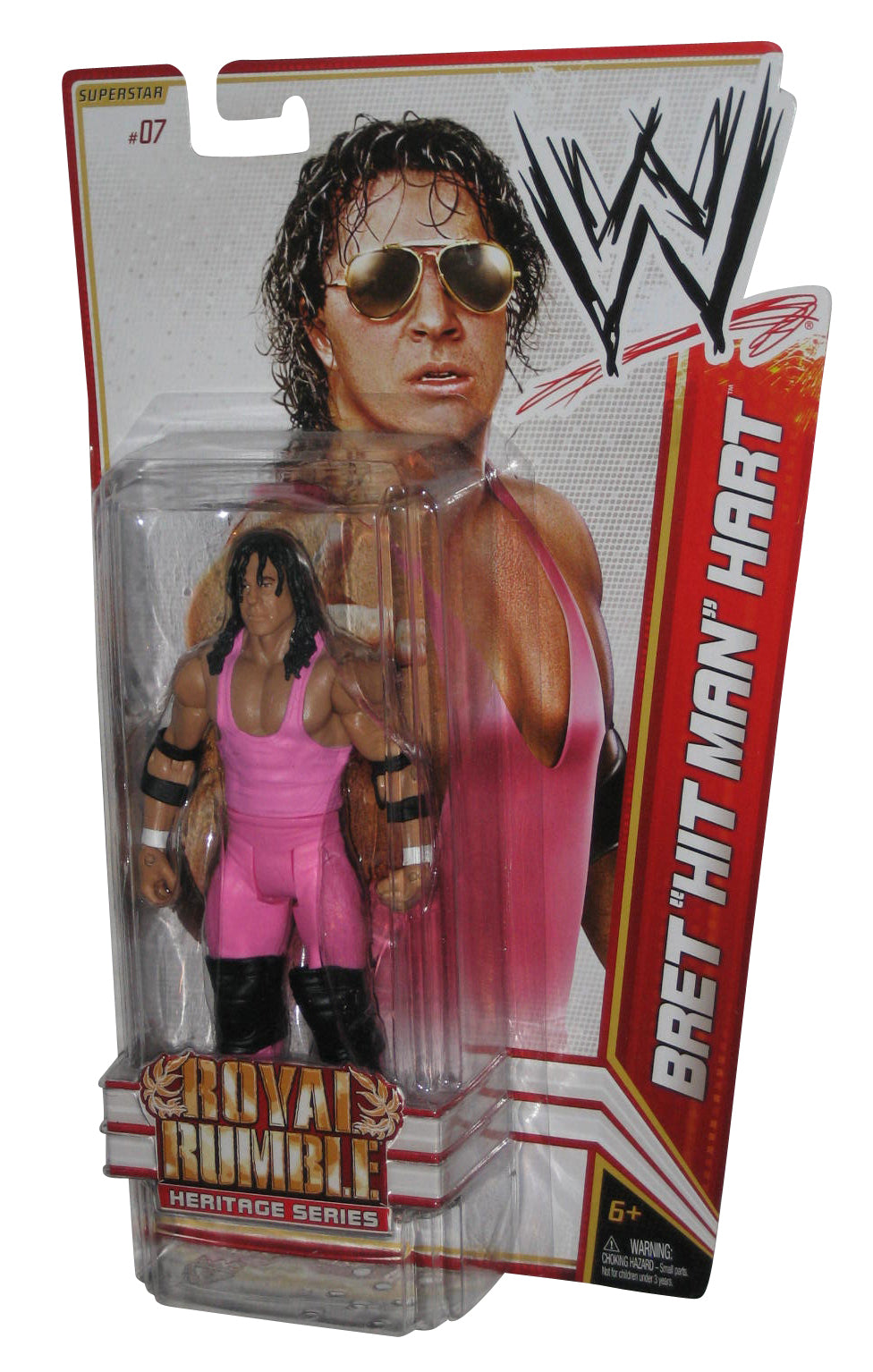 WWE Bret Hit Man Hart Series 14 Royal Rumble Heritage Superstar #07 Figure
