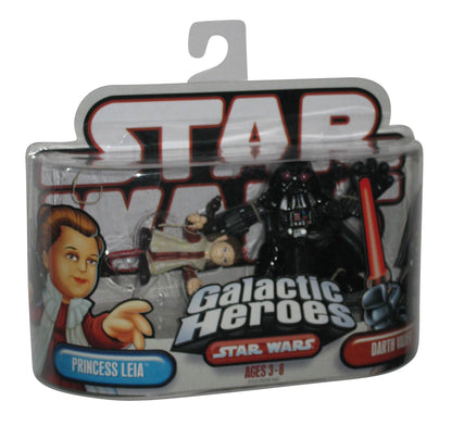 Star Wars Galactic Heroes Princess Leia & Darth Vader (2006) Hasbro Figure Set