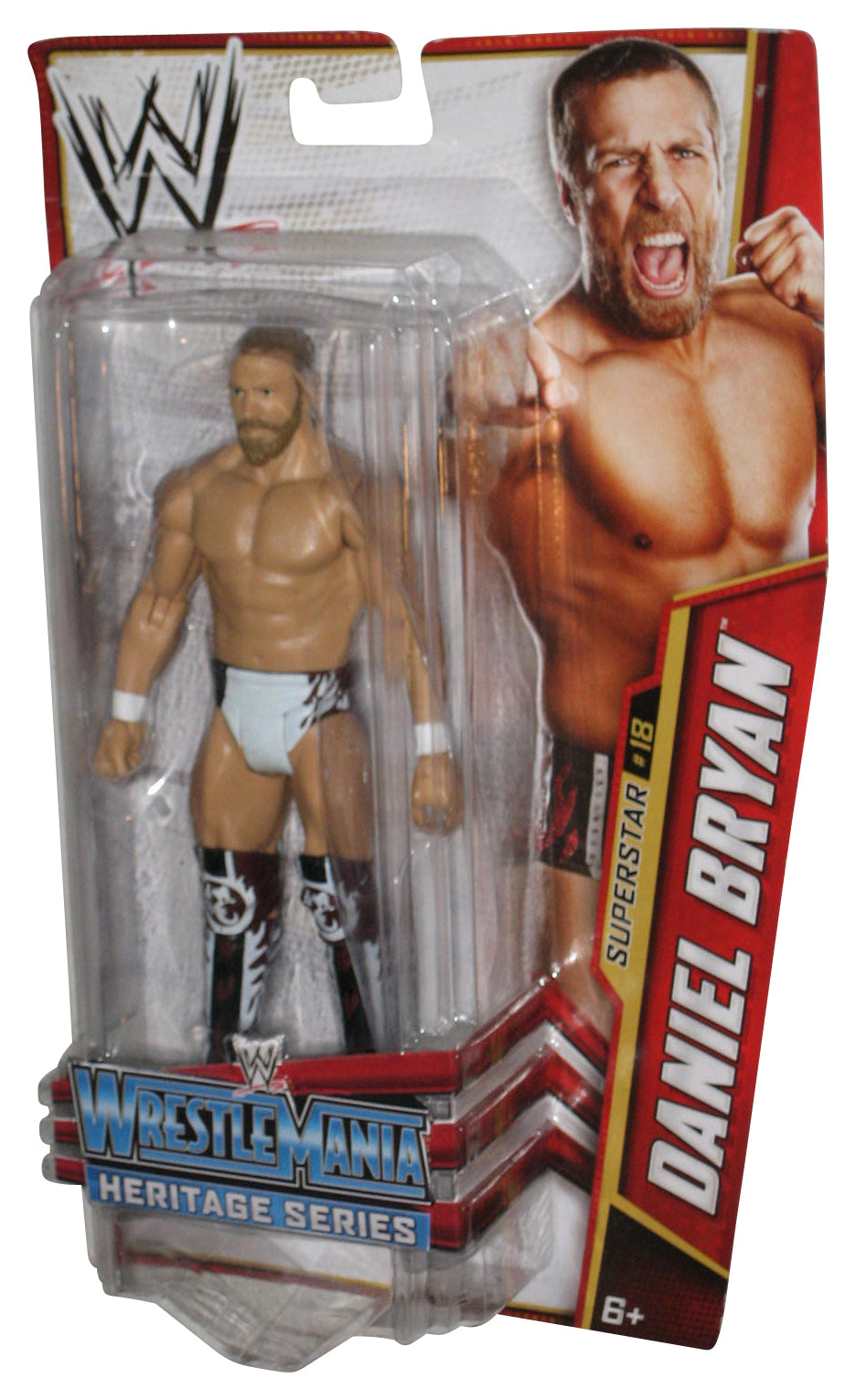 WWE Superstar Daniel Bryan WrestleMania Heritage (2012) Mattel Series 26 Figure #18 - (Card Minor Wear)