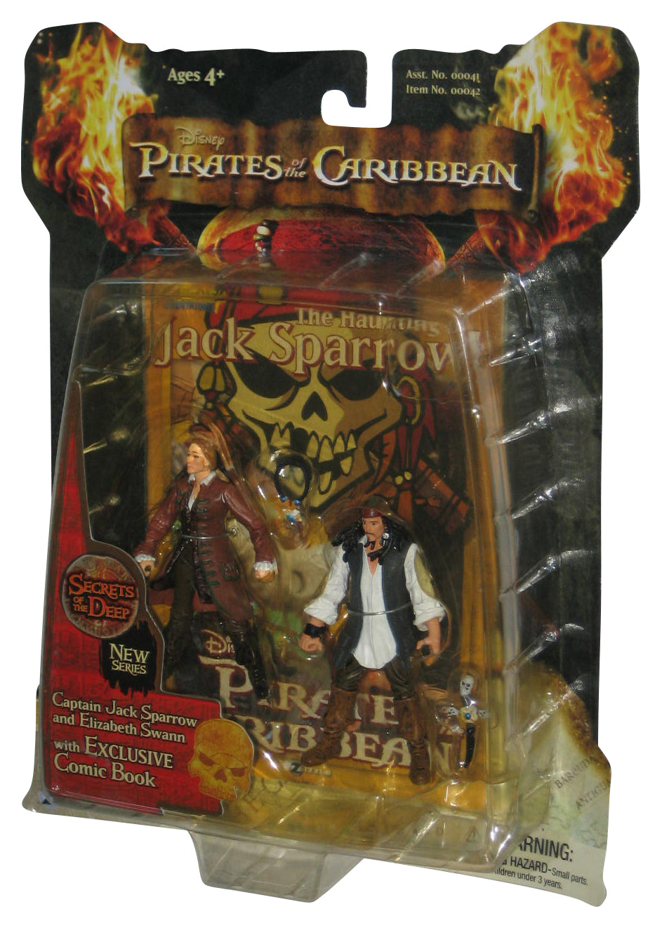 Pirates of The Caribbean (2007) Zizzle Secrets Deep Captain Jack Sparrow & Elizabeth Swann Figure Set