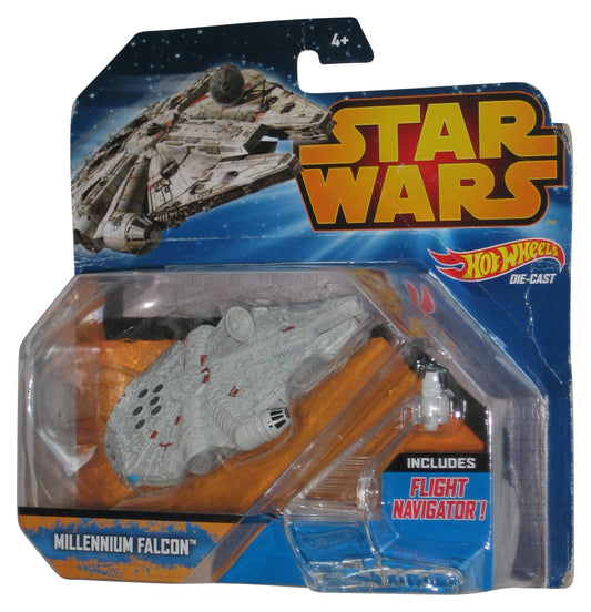 Star Wars Hot Wheels Starship Millenium Falcon (2014) Mattel Vehicle Toy - (Card Wear)