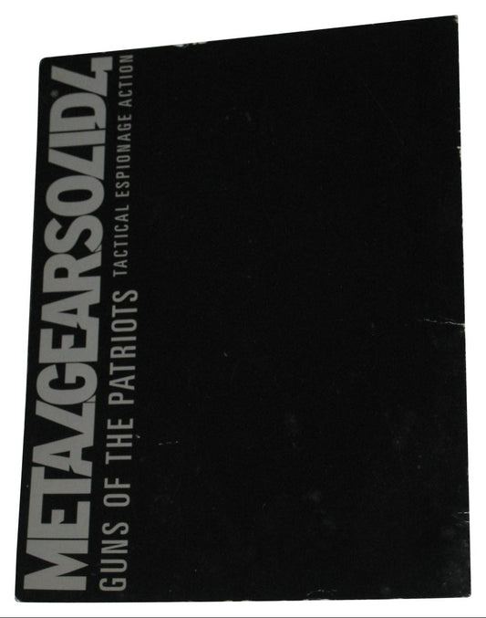 Metal Gear Solid 4 Guns of The Patriots Tactical Espionage Paperback Book