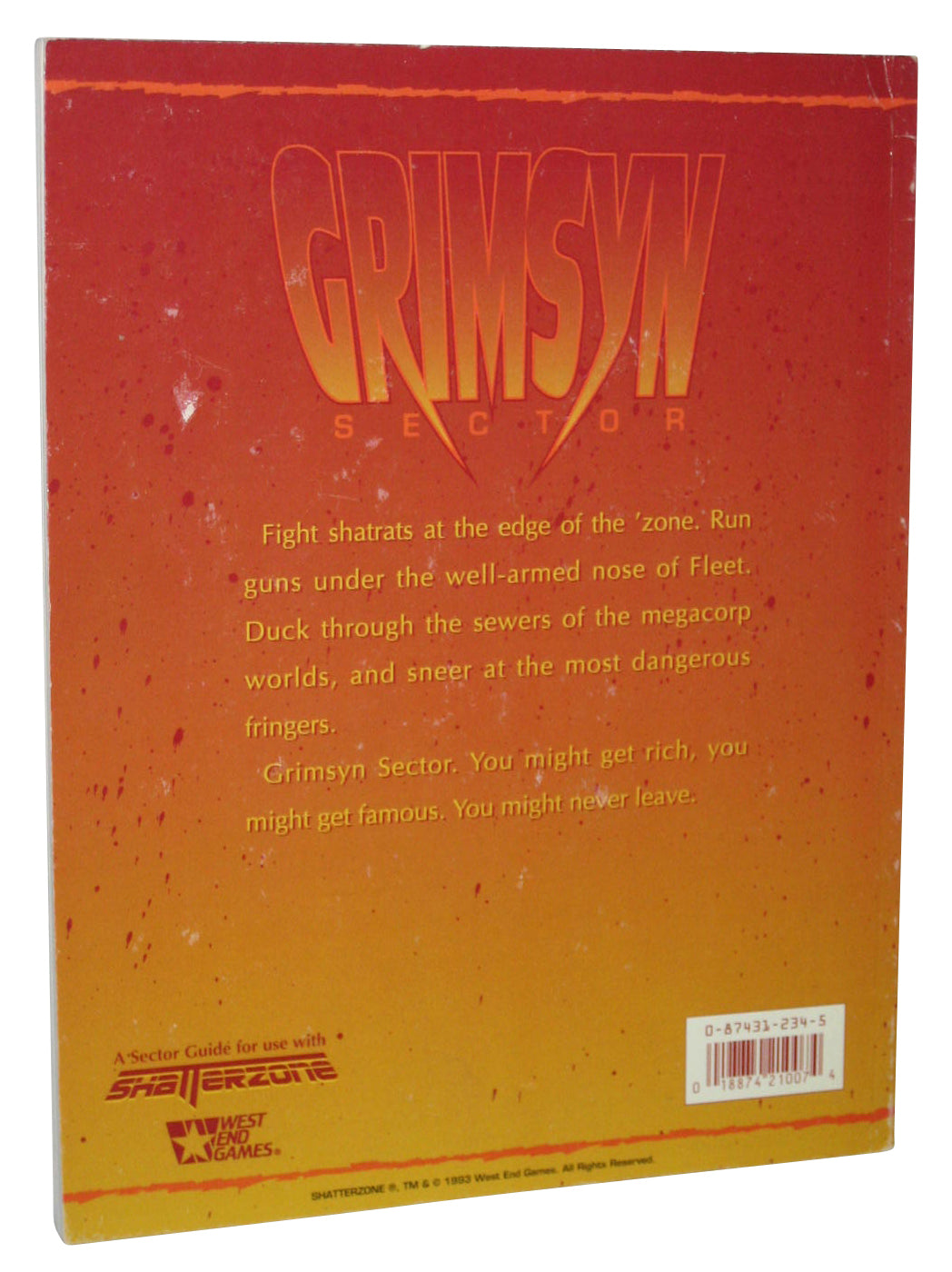 Grimsyn Sector Shatterzone RPG Paperback Book - (John Terra)