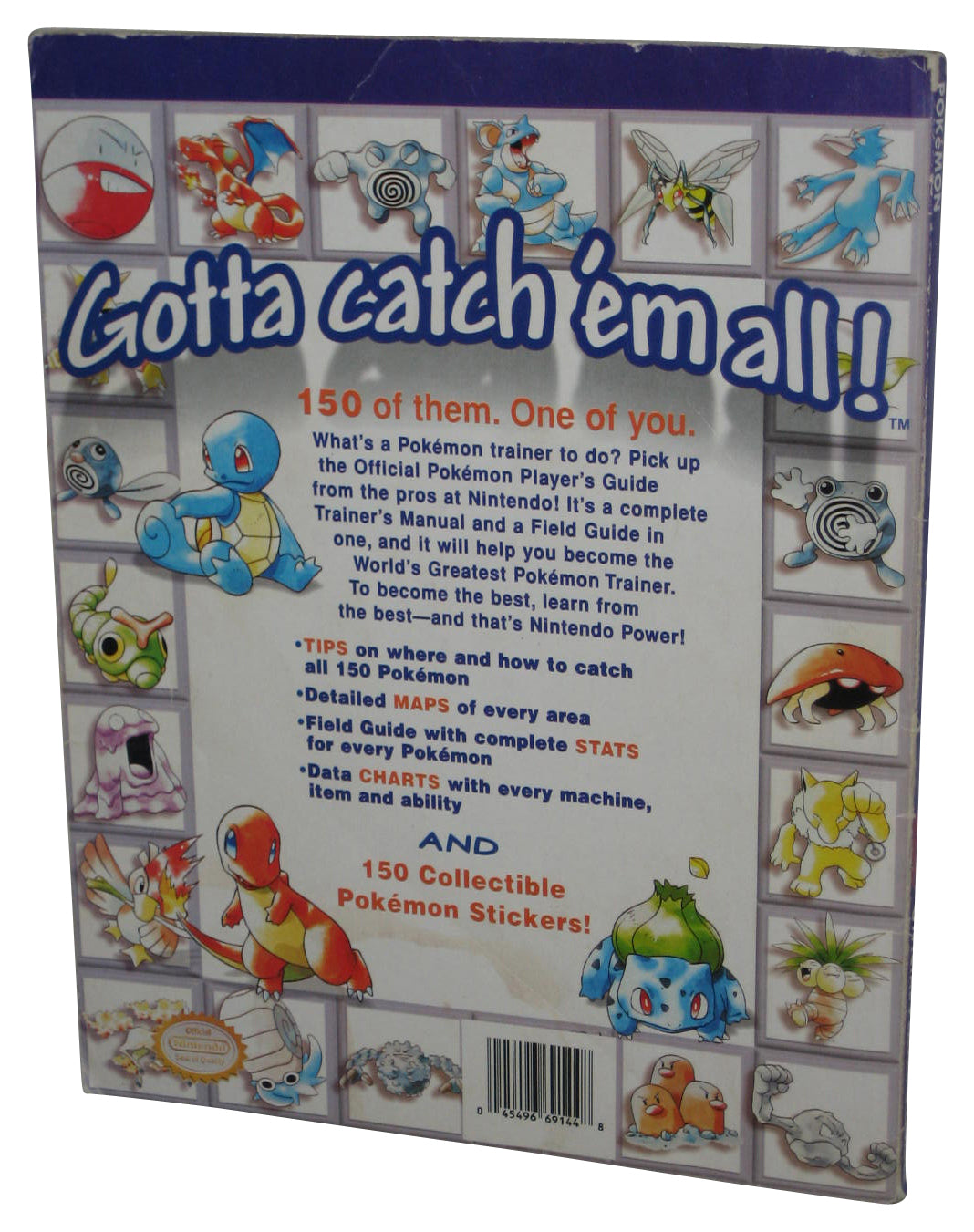 Pokemon Nintendo Power Player's Strategy Guide Book w/ Some Stickers
