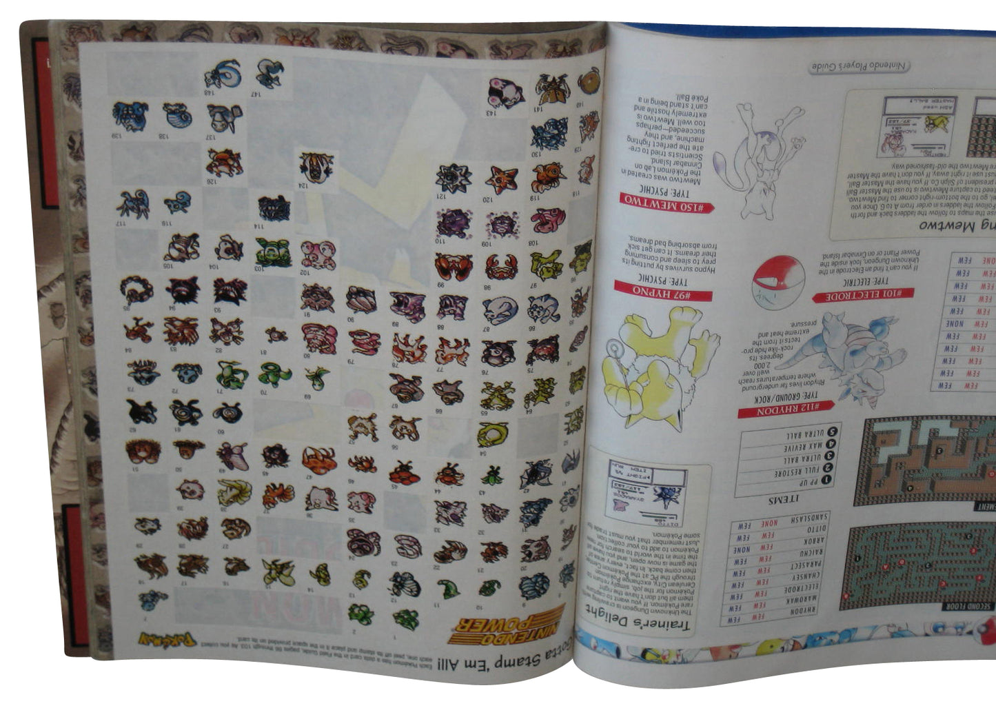 Pokemon Nintendo Power Player's Strategy Guide Book w/ Some Stickers
