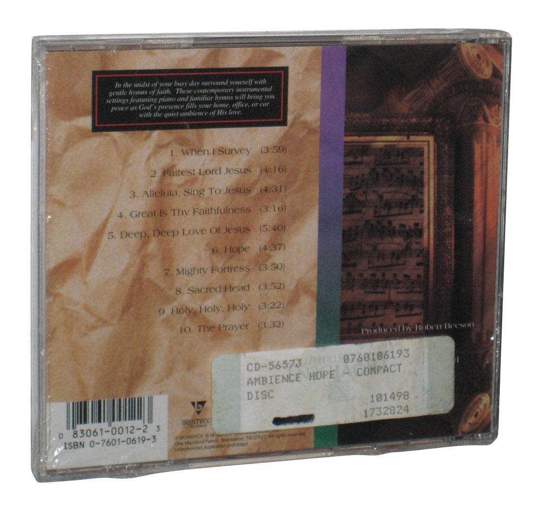 Ambience Hope Featuring Solo Piano & Light Rhythm Music CD