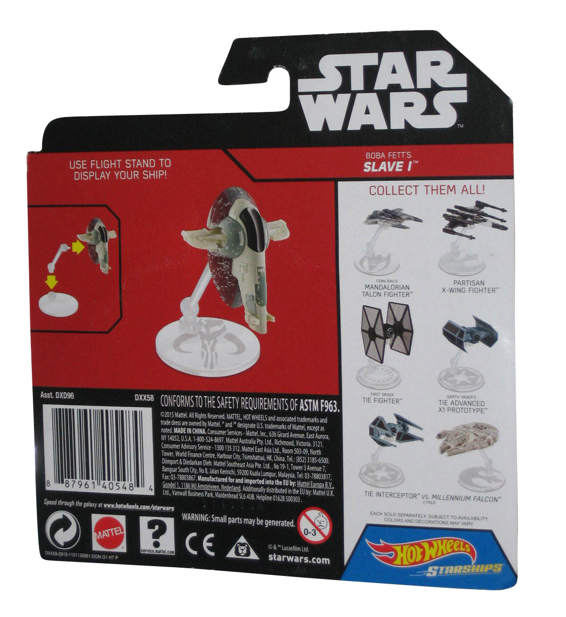 Star Wars Hot Wheels Rogue One Boba Fett's Slave 1 Starships Toy Vehicle