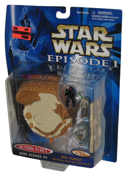 Star Wars Episode I Micro Machines (1998) Action Fleet Mini Scenes #4 Sith Pursuit Toy Figure Set