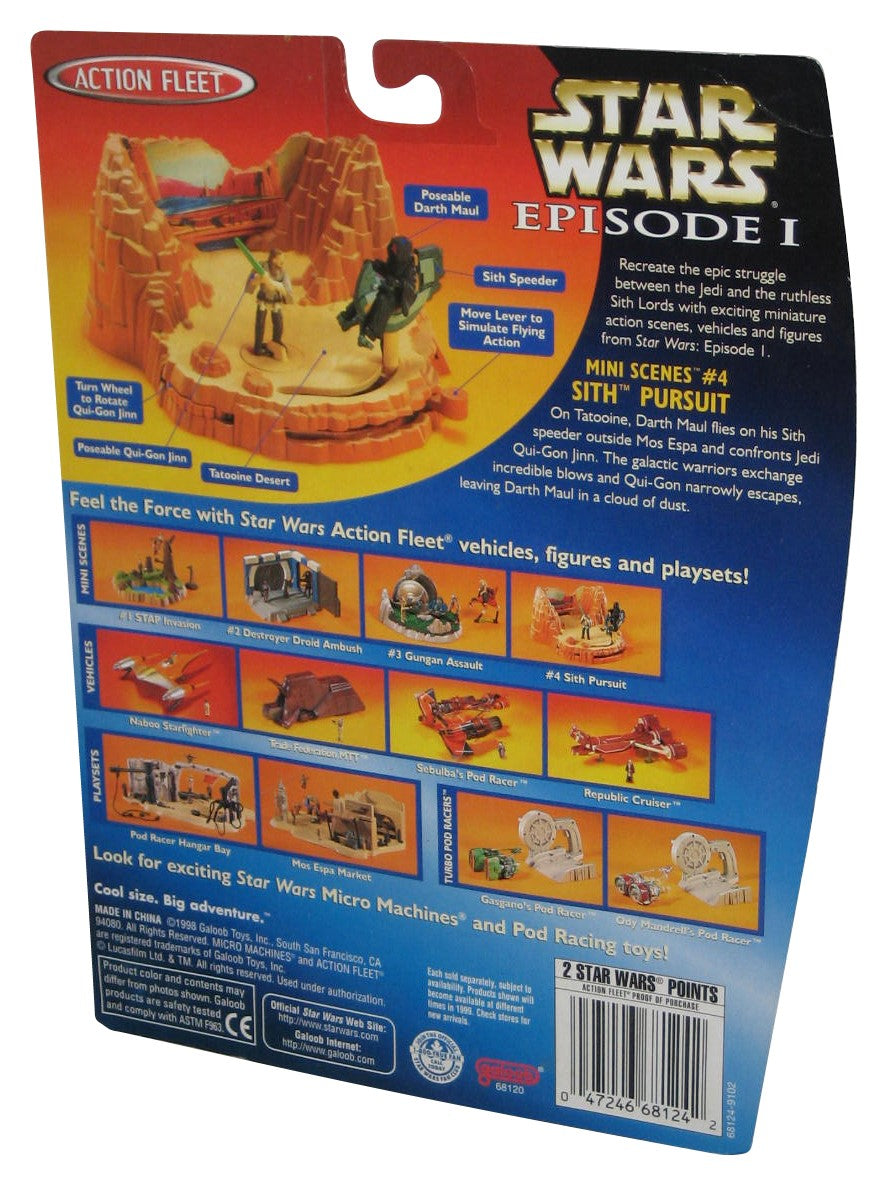Star Wars Episode I Micro Machines (1998) Action Fleet Mini Scenes #4 Sith Pursuit Toy Figure Set