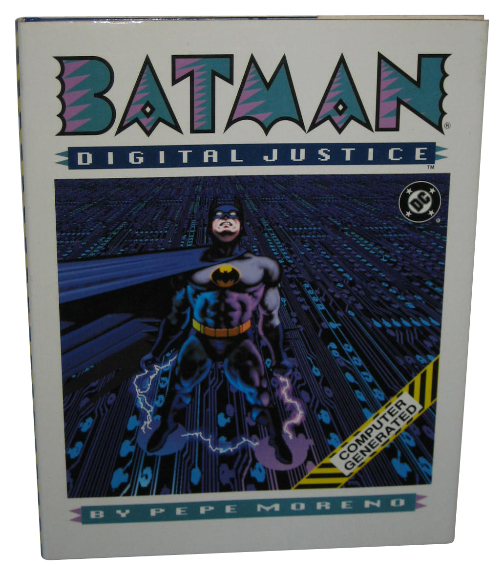 DC Batman Digital Justice (1990) Hardcover Book - (Pepe Moreno / Dennis O'Neil)