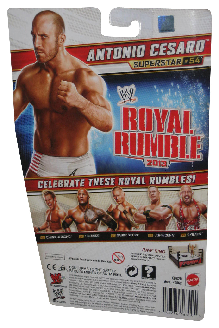 WWE Royal Rumble 2013 Superstar 54 Antonio Cesaro (2013) Mattel Figure