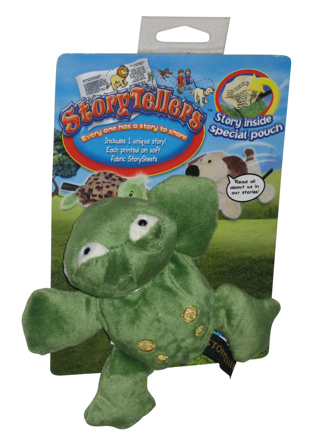 Mary Meyer Story Tellers Frog Kids Children Toy Plush w/ Special Pouch