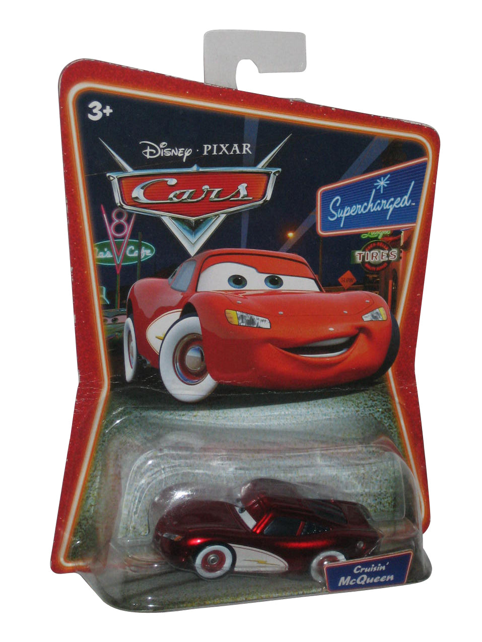Disney Pixar Cars Movie Cruisin' McQueen Supercharged Toy Car