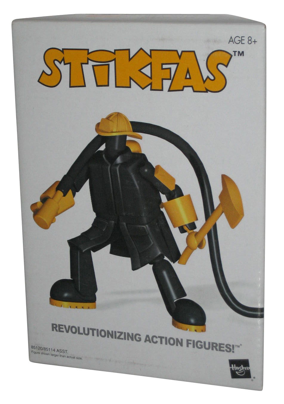 Stikfas Firefighter Yellow & BLack AFK 5 Hasbro Figure AFK36R