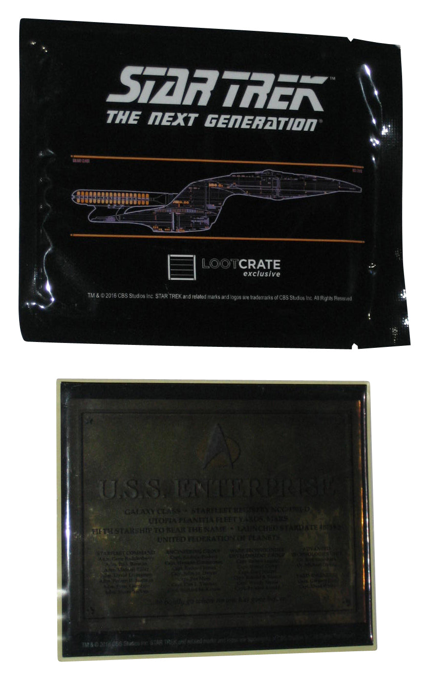 Star Trek The Next Generation (2016) Loot Crate Exclusive Plaque Decal