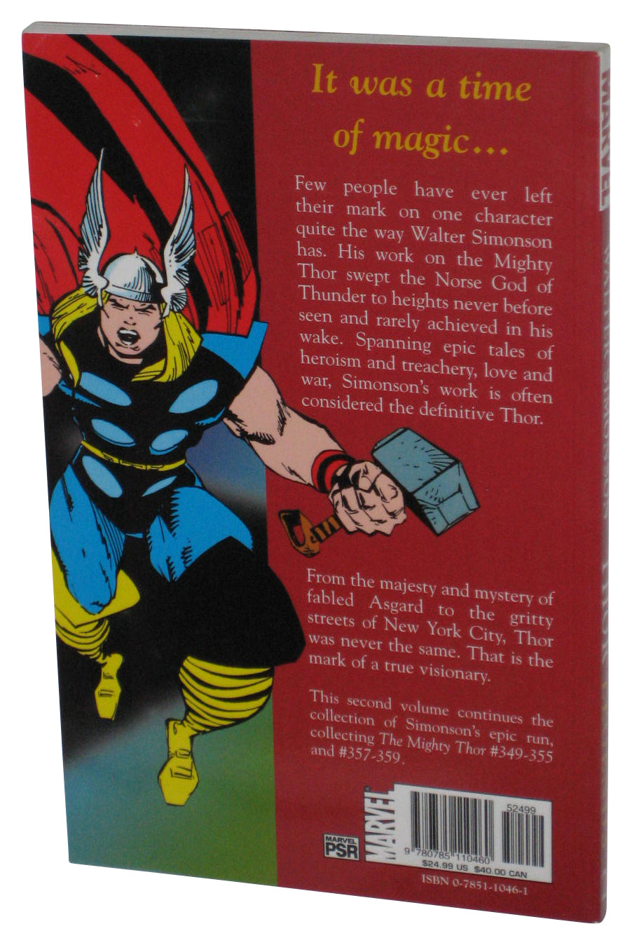 Marvel Legends Thor Visionaries Vol. 2 (2003) Paperback Book - (Walt Simonson)