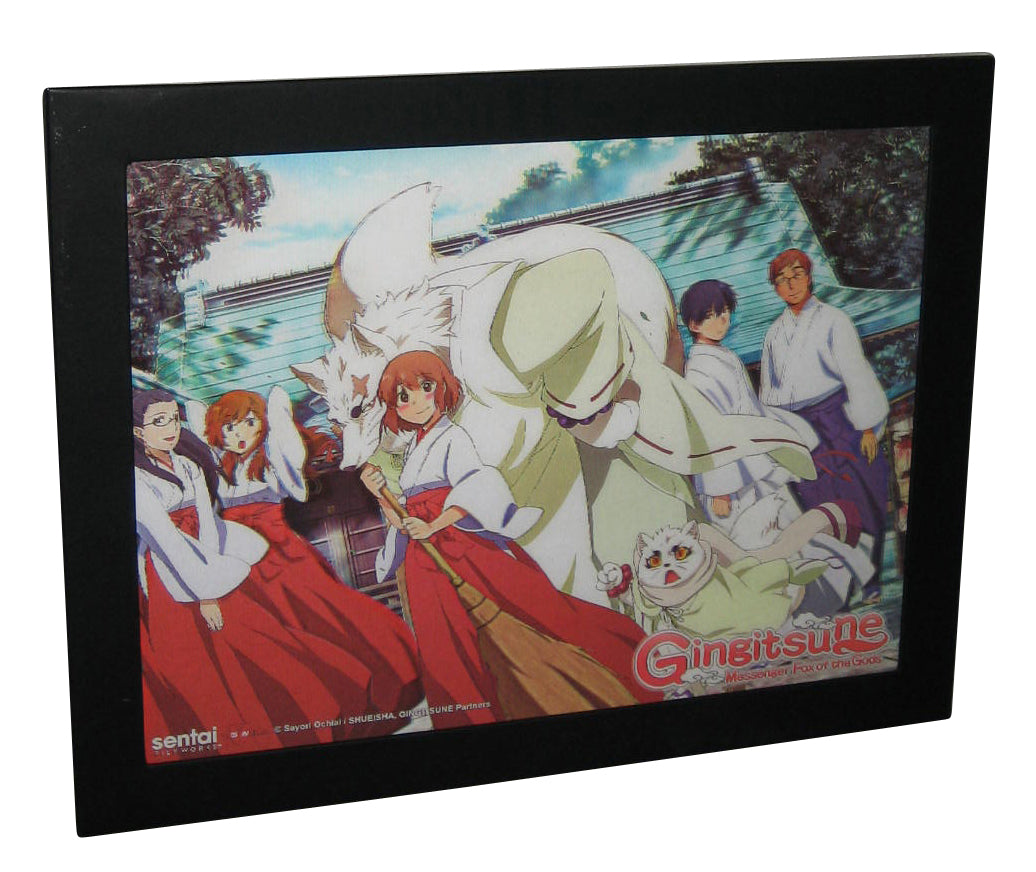 Gingitsune Messenger Fox of The Gods Anime 3D Lenticular 9 x 12" Framed Wall Art Poster