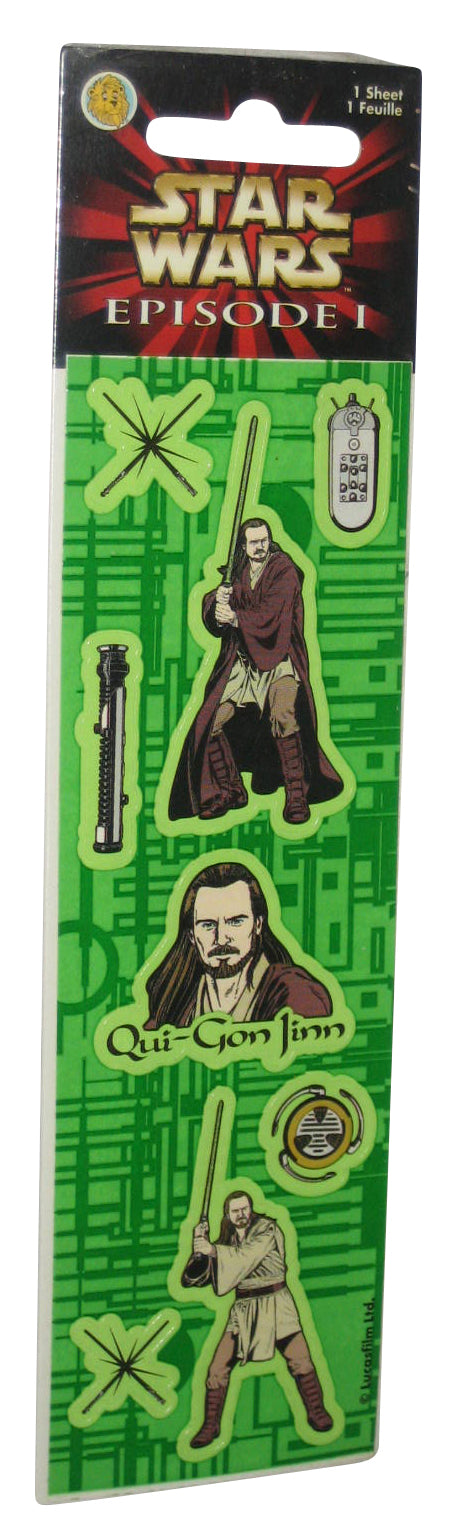 Star Wars Episode I Qui-Gon Jinn Jedi Sticker Sheet