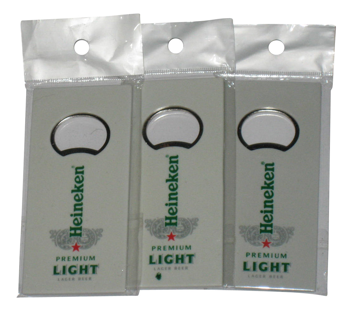 Heineken Premium Light Lager Beer Bottle Opener - (Lot of 3)