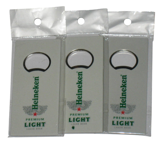 Heineken Premium Light Lager Beer Bottle Opener - (Lot of 3)