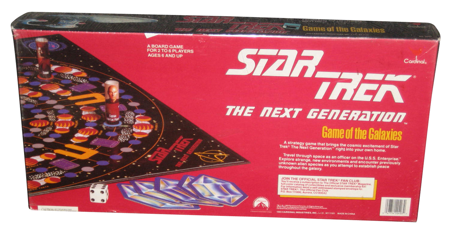 Star Trek Next Generation Game of The Galaxies (1993) Cardinal Board Game